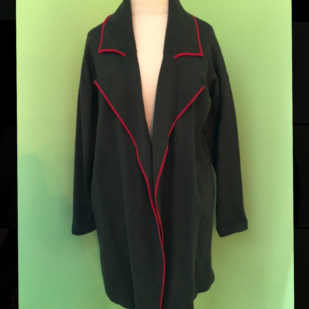 Zara Olive Green Knit Coat